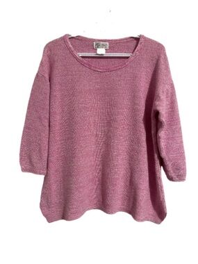 Parkhurst Dusty Pink Crewneck 100% Cotton Top